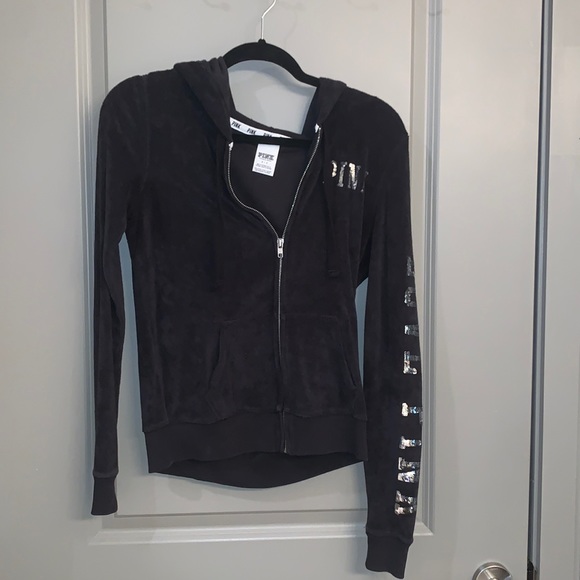 PINK Victoria's Secret Tops - VS PINK velour sweatshirt